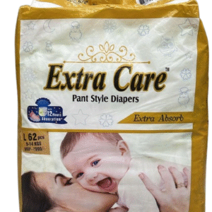 Extra Care Pant Style Diapers – Extra Absorb (S, M, L, XL Sizes)